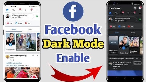 Facebook Dark Mode Enable Kaise Kare 2022 || Facebook Par Dark Theme Change kaise kare ||