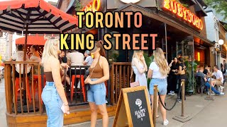 Toronto Saturday Downtown, King Street  Walking Tour Toronto Canada 4K
