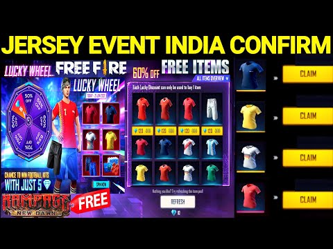 Jersey Wheel Of Discount Event Confirm Date Free Fire New Rampage Event 21 Free Rewards Ff Event Youtube