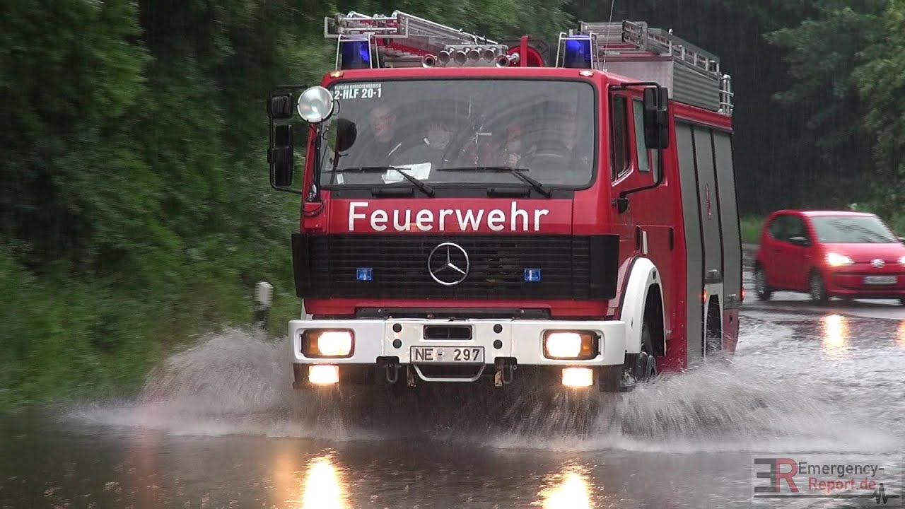 [AUSNAHMEZUSTAND NACH UNWETTER] - Unzählige Einsätze nach Starkregen in der Region Düsseldorf -