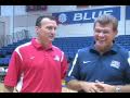 USA Basketball at American - Geno Auriemma with AU Head Coach Matt Corkery - AU Eagles