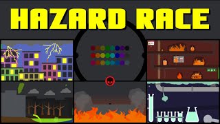 24 Marble Race EP. 17: Hazard Race (by Algodoo)