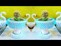 Lets make a unique and beautiful flower pot at home  cement craft ideas for garden