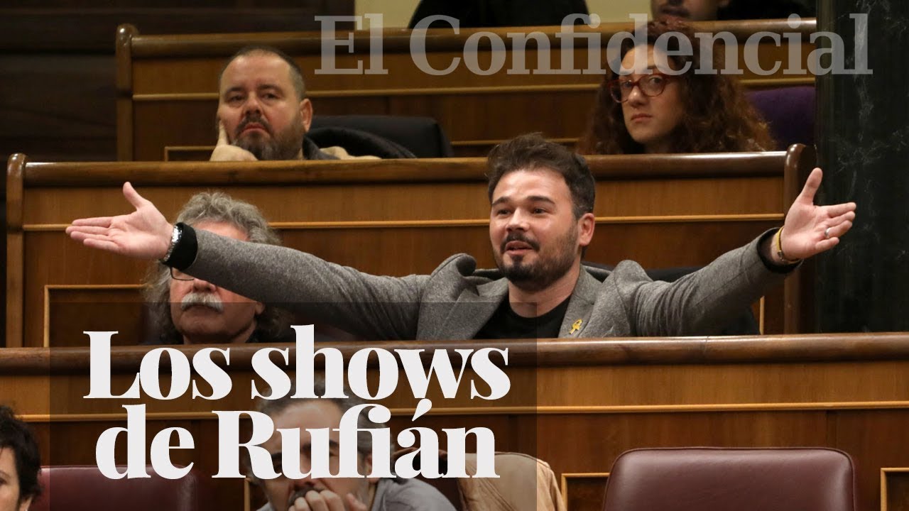 Los 'shows' de Gabriel Rufián en el Congreso contra Aznar, Ana Pastor, Borrell...