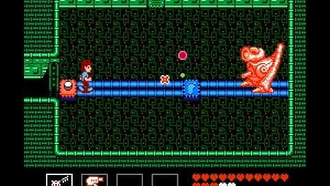 Startropics - Defeating the Alien Walker Boss (Ostroid) Without Knocking it off the Bridge