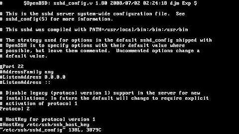 Change SSH port number