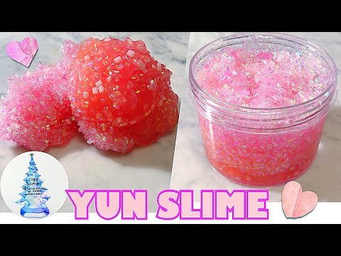 【YUN SLIME?present slime?ビングスビーズ スライム??】【ASMR】100% honest slime review