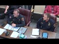 Budget Work Session - Police and Fire Departments