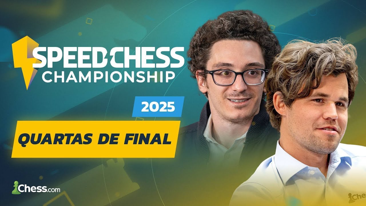 Chegamos no BULLET, Carlsen e Caruana, quem tem o MOUSE mais rápido do Oeste? - Speed Chess 2025