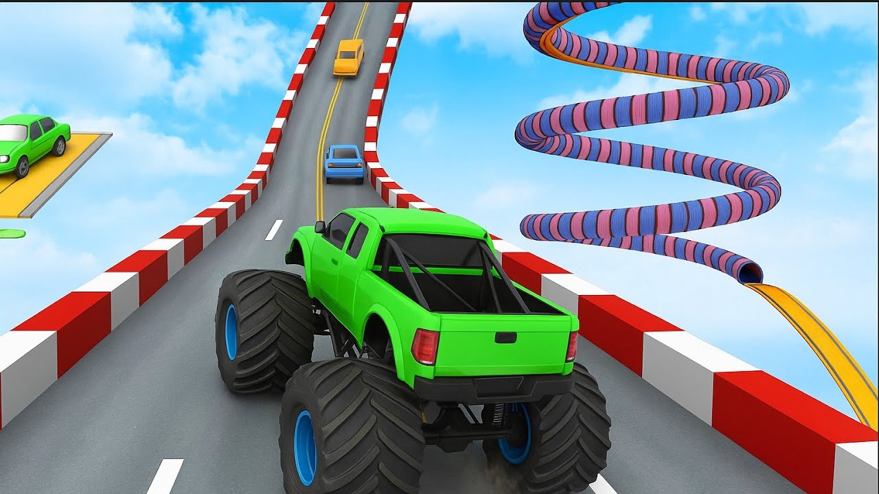 Extreme Monster Truck Mega Ramp Racing || GT Extreme Racing 3D Game || Android Gameplay || 