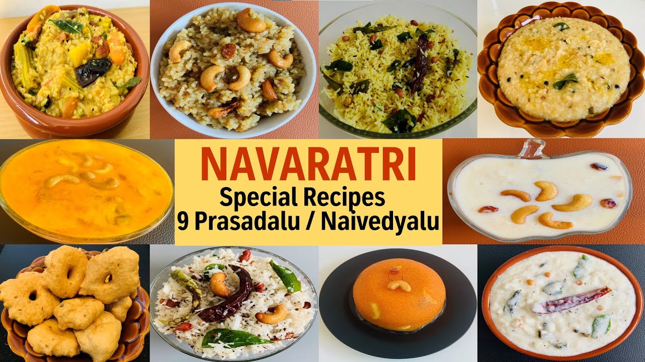 9 Naivedyam Recipes For Navaratri Dussehra Special Prasadalu