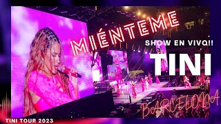 TINI❤️MIÉNTEME - Increíble Final de Concierto!!! - Maria Becerra - TINI Tour - Barcelona