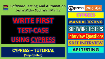 04 - Writing First Test Case in Cypress
