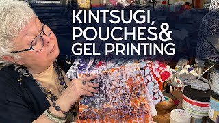 Thoughts on Repair & Mixed Media Arty Fun Gelli Printing & Pouches