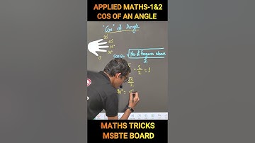 Cos of an angle | Nilesh sir | Maths tricks