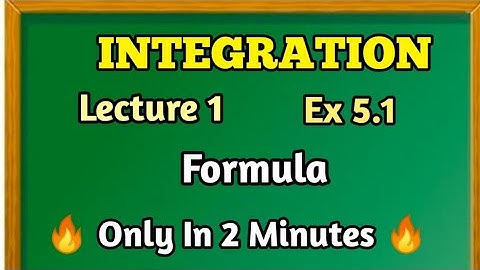 INTEGRATIONS Class 12 Ex5.1 Commerce Formula Maharashtra Board New Syllabus  #integration#class12