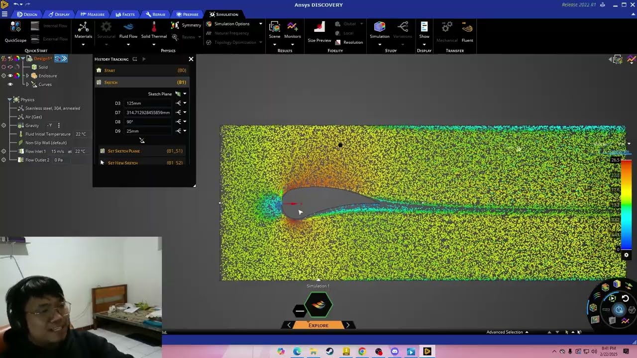 Airfoil Live Simulation Tutorial with Ansys Discovery - Fluent Simulation