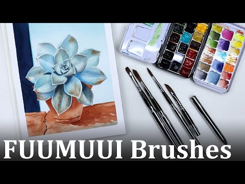 Fuumuui Travel Portable Watercolor Set 25 Assorted Colors Pocket