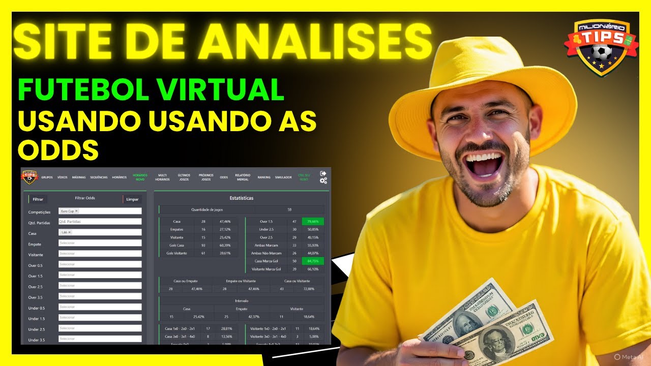 SITE DE ANALISES PARA FUTEBOL VIRTUAL   analisando as odds