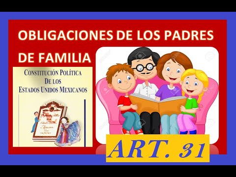 Obligaciones de los padres de familia de acuerdo a la CONSTITUCIÓN POLÍTICA  DE MÉXICO - YouTube