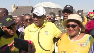Ramaphosa leads 'democracy walk' in Soweto