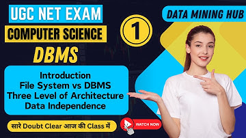 UGC NET Computer Science Paper 2 | Database Management System -1 | Data Mining Hub