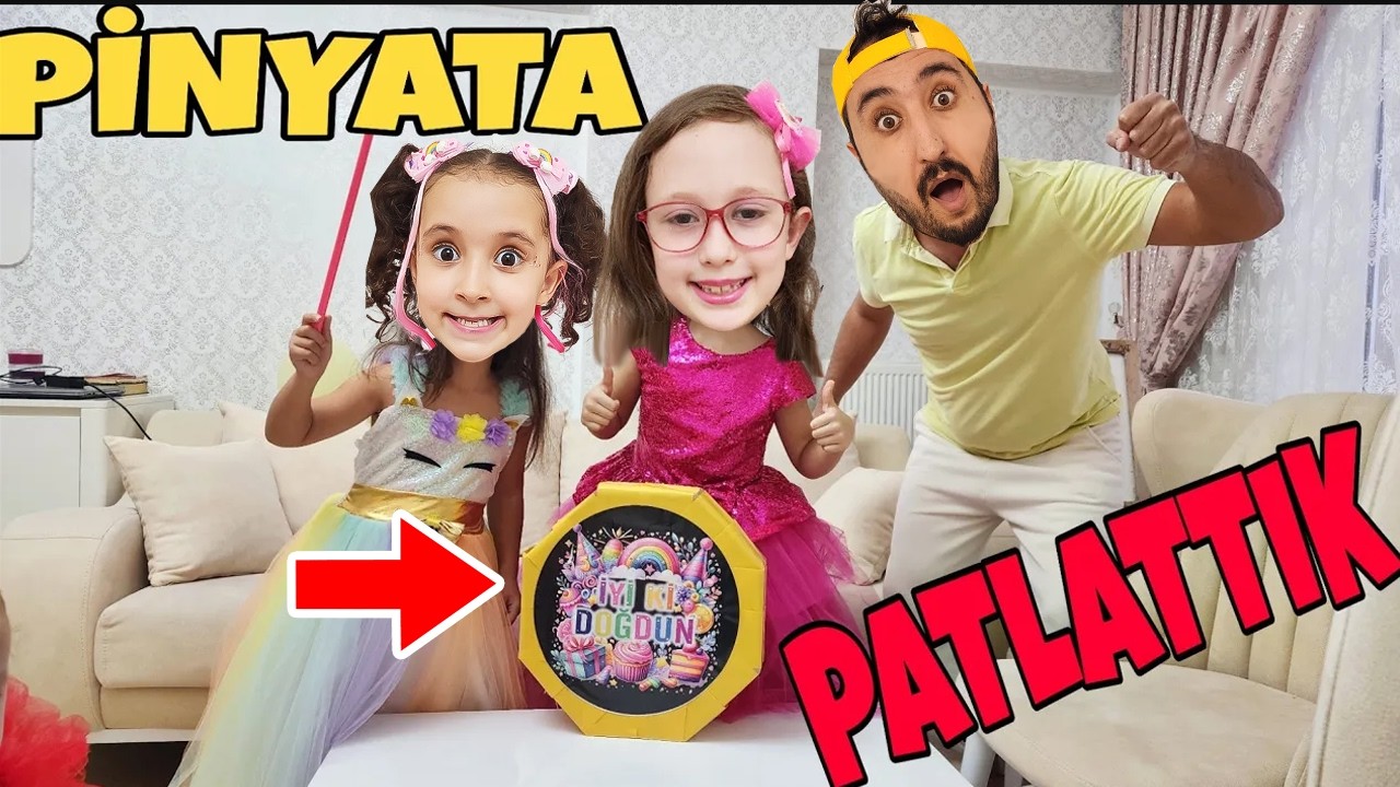 BANU ALYANIN DOĞUM GÜNÜNDE PİNYATA PATLATTIK !!