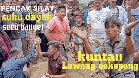 kuntau Lawang sekepeng suku dayak siang di desa nahangan