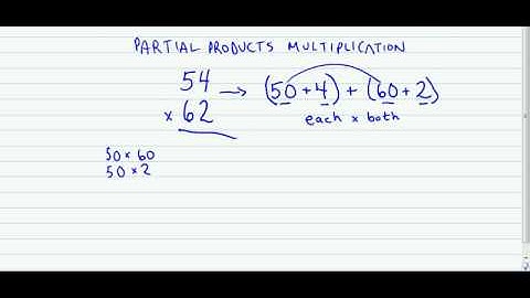 Partial Products Multiplication Part Two