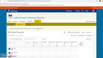 Assigning a class schedule in PowerSchool