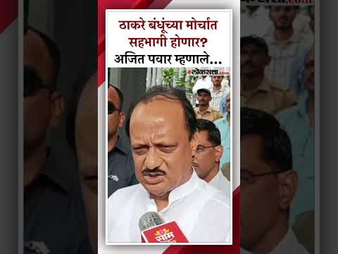 ठाकरे बंधूंच्या मोर्चावर अजित पवारांची प्रतिक्रिया; म्हणाले...|Ajit Pawar