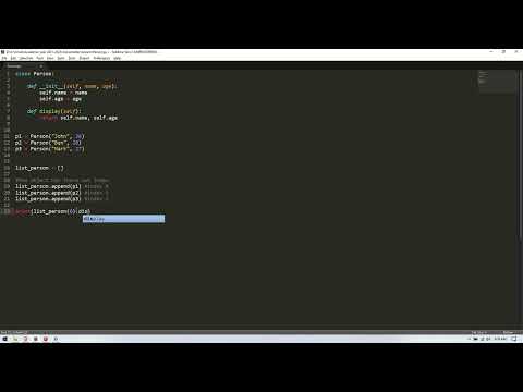 Creating list of objects in Python