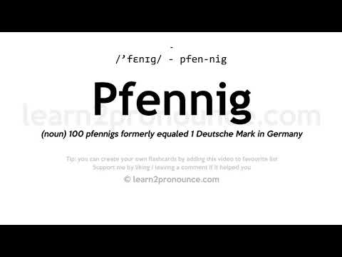 Video: Apa definisi pfennig?