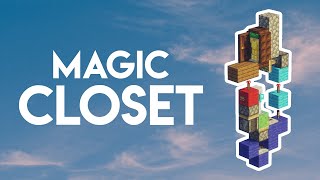Magic Closet ✨ (Armor Swapper & Hidden Entrance) | Minecraft Java 1.15 - 1.20+ Redstone Tutorial