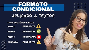 Aplicar Formato Condicional de Iconos en TEXTOS ❌✅⚠ en EXCEL.
