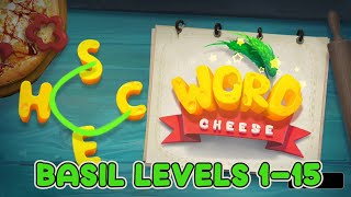 Word Cheese - Word Game Basil Levels 1 - 15 Answers screenshot 5