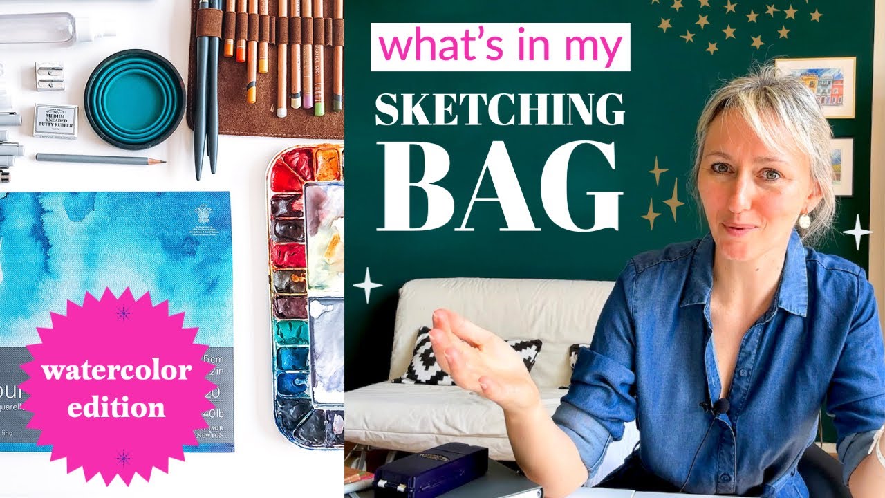 What's in my travel sketch kit just now?