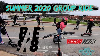 BAESK8 PEV Group Ride Summer 2020 Zero 10x Electric Scooter | GoPro Hero 7 RAW FPV Bodycam Footage