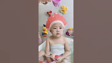 Shower Baby Shower طريقة استحمام الطفل مع قبعة الرأس الوقيه لا دموع بعد اليوم 