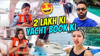 Life ki sabse Mehngi Yacht book ki - Full Desi-pana beech Samandar me 😍