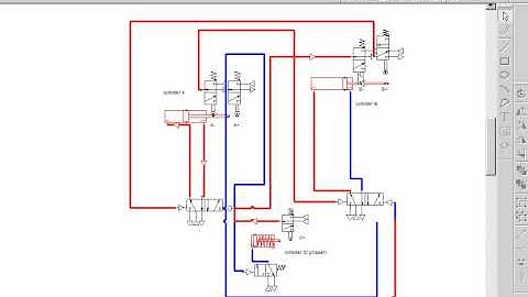 Pneumatic control circuit for 3dof robot by Automation studio V5.0