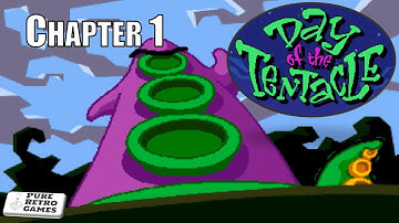 Day Of The Tentacle Walk-Through - Chapter 1/8 - MS DOS [1993]