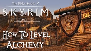 Skyrim Special Edition Tutorial - How To Level Alchemy To 100 Fast