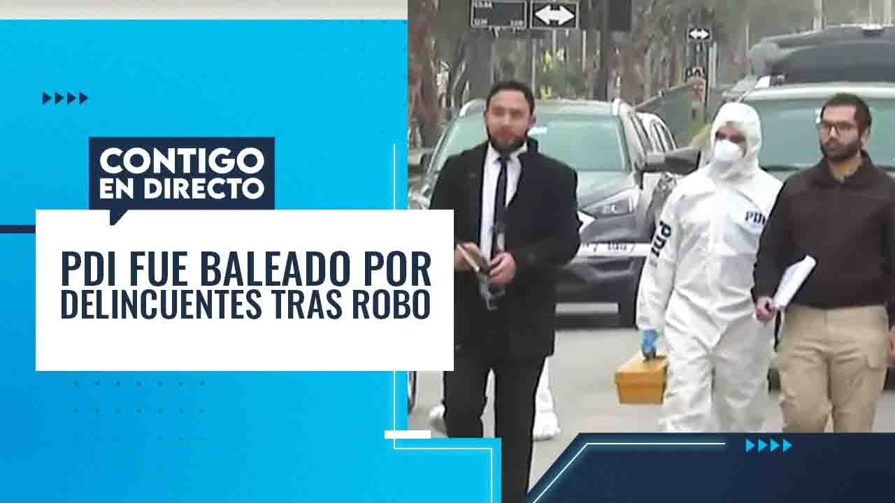 VIDEO MUESTRA CHOQUE: PDI fue baleado tras persecución por robo en Recoleta - Contigo en Directo