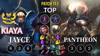 GAM Kiaya Jayce vs Pantheon Top - KR Patch 11.1