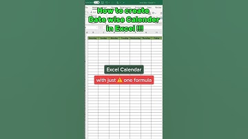 How to Create a FULL YEAR Calendar 📅  in Excel with ONE Formula! #ExcelCalendar #SEQUENCEfunction
