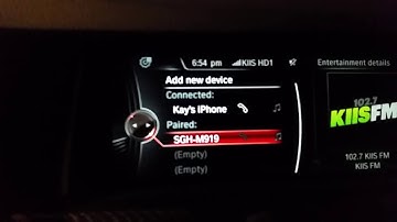 How to Delete Bluetooth Enable Phone from BMW