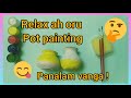 Simple pot painting  tvm crafts  kids pot painting idea