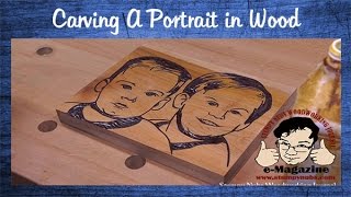 How to carve a portrait into wood from a photograph (+ Arbortech Power Chisel review)