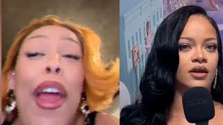 Rihanna Reacts Over Doja Cats Viral Video That Slams Sydney Sweeneys Jean Ad